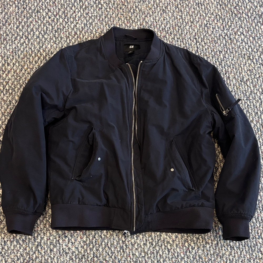 H&M Men's Dark Bomber Jacket